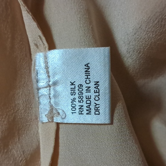 Antonio Melani Silk Long Sleeve Career Button Down Blouse Shirt Top Size L - Picture 7 of 7